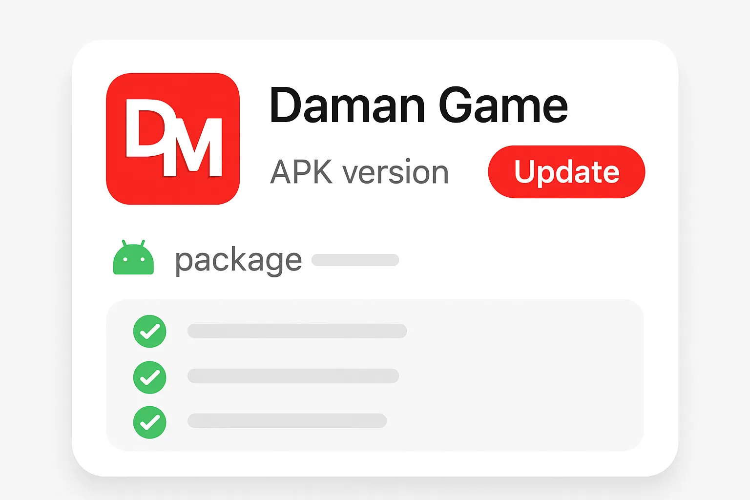 Daman Game version details